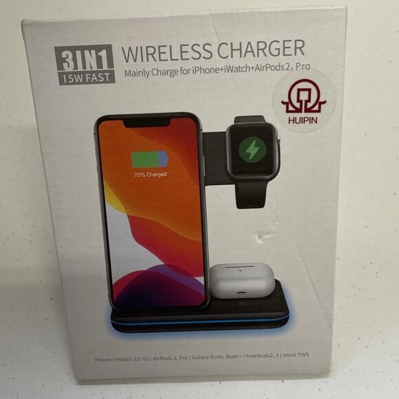 3in 1 Fast Wireless Charger - Picture 1 of 5